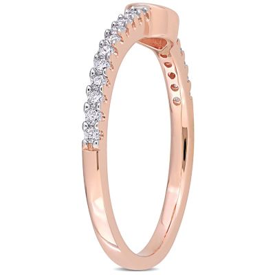 1/3 ct. t.w. Diamond Semi-Eternity Ring 14K Rose Gold