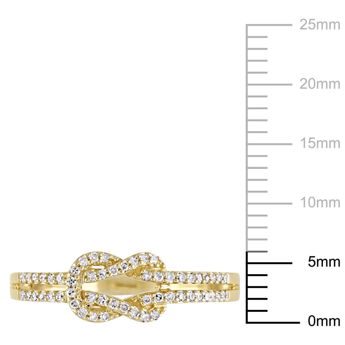 1/6 ct. t.w. Diamond Double Knot Ring in 14K Yellow Gold