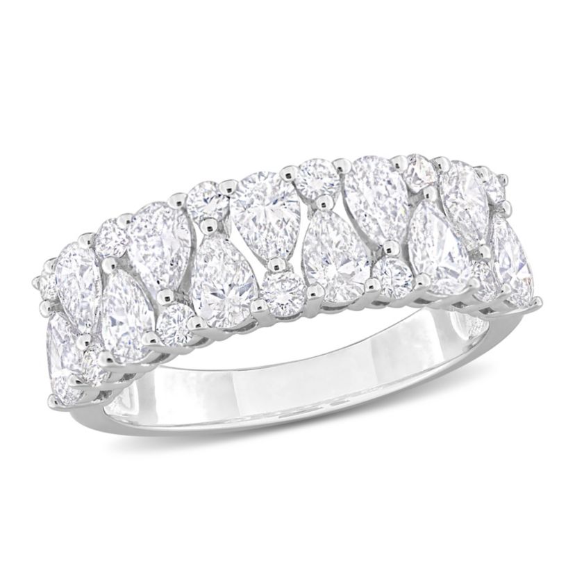 Belk & Co. 1.98 ct. t.w. Diamond Semi-Eternity Ring in 14K White Gold ...