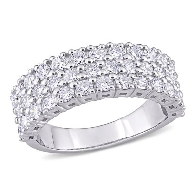 Belk & Co 1.71 ct. t.w. Diamond Triple-Row Band in 14K White Gold
