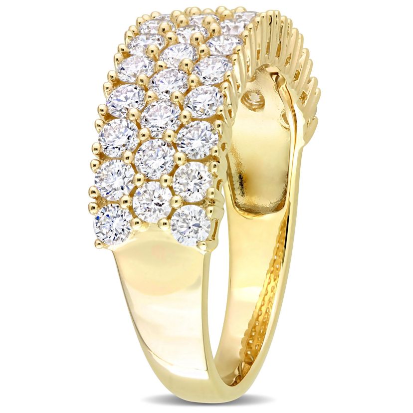 1.71 ct. t.w. Diamond Triple-Row Band in 14K Yellow Gold