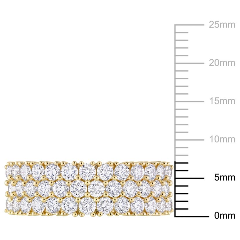 1.71 ct. t.w. Diamond Triple-Row Band in 14K Yellow Gold