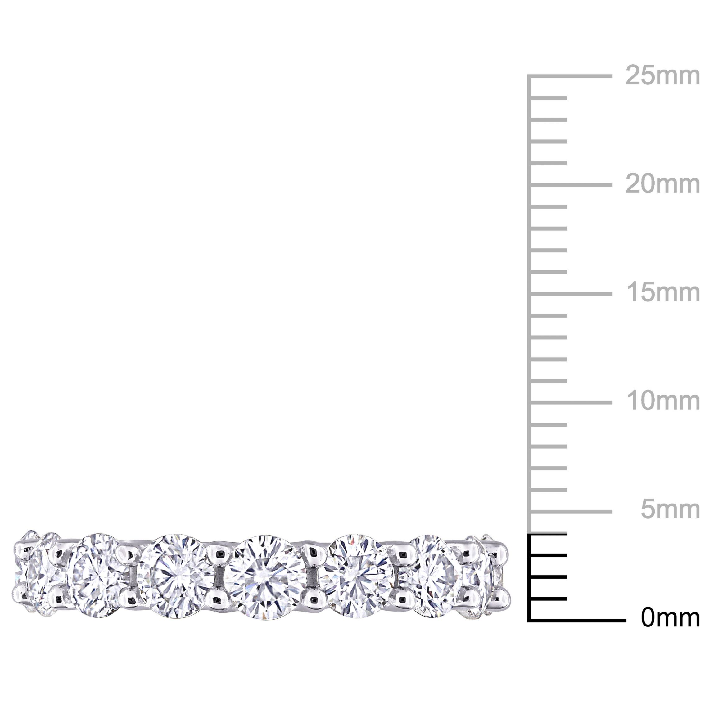 Lab Created Created White Sapphire Eternity Ring in Sterling Silver