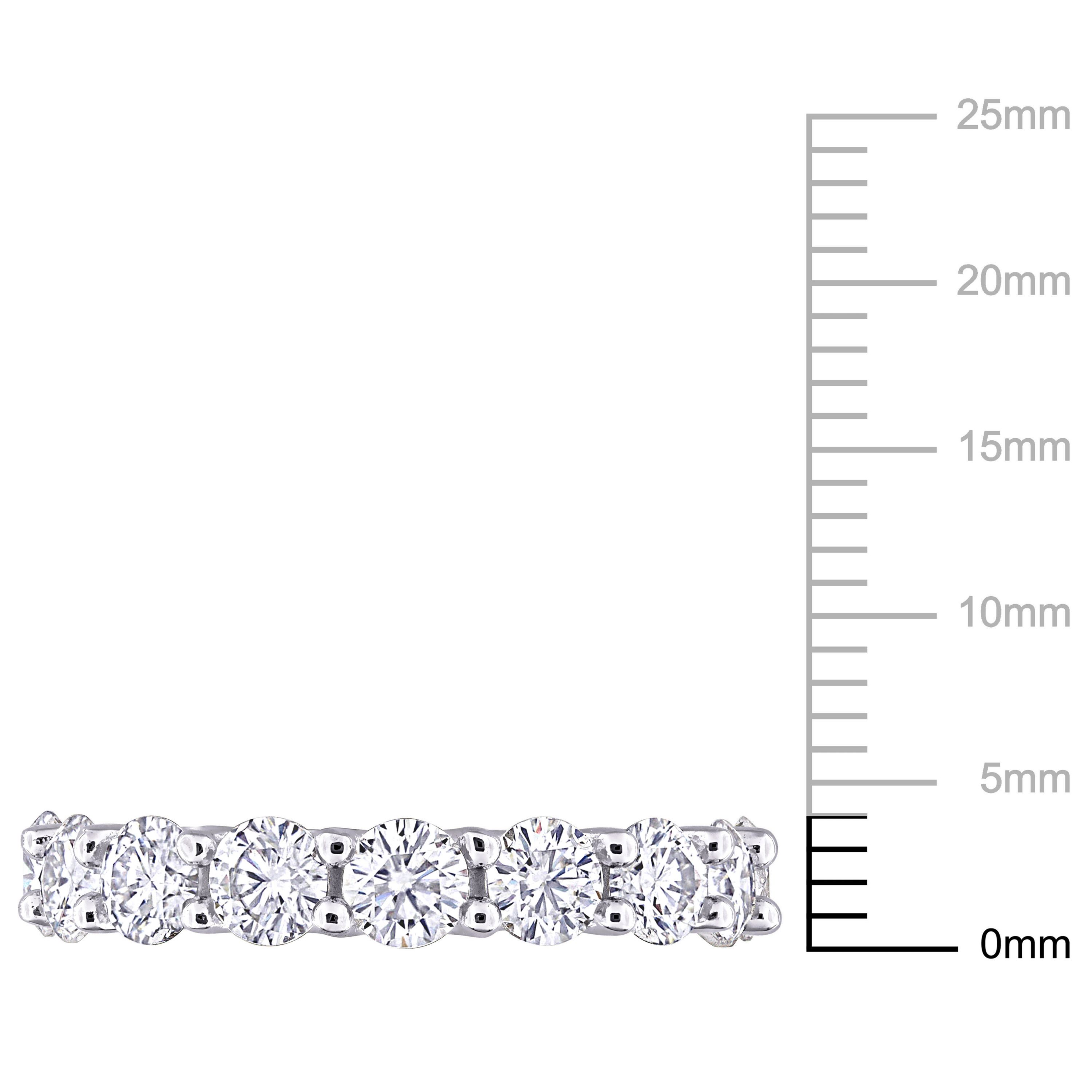 Lab Created Created White Sapphire Eternity Ring in Sterling Silver