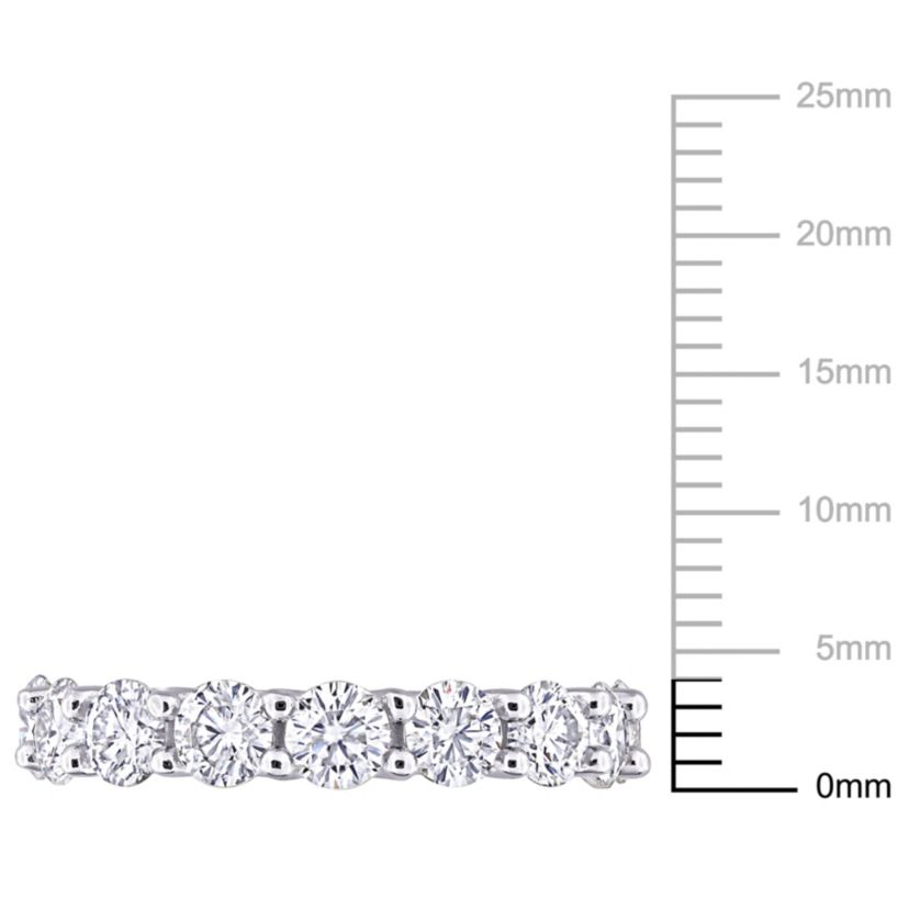 Lab Created Created White Sapphire Eternity Ring in Sterling Silver