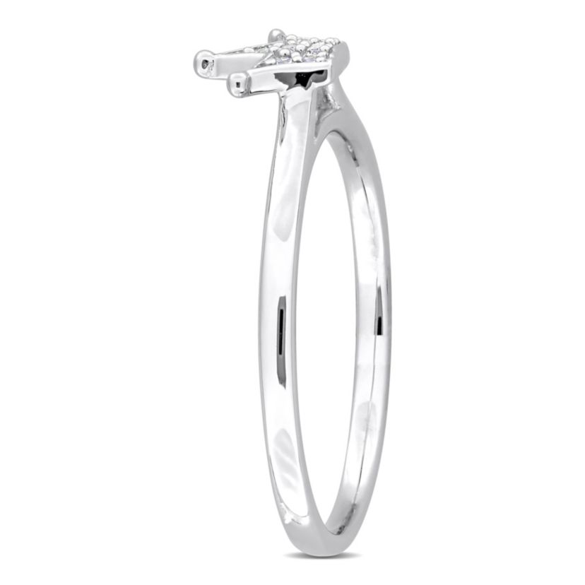 Lab Created 3-Pc Set of Created White Sapphire Crown Ring, Earrings and Pendant with Chain in Sterling Silver