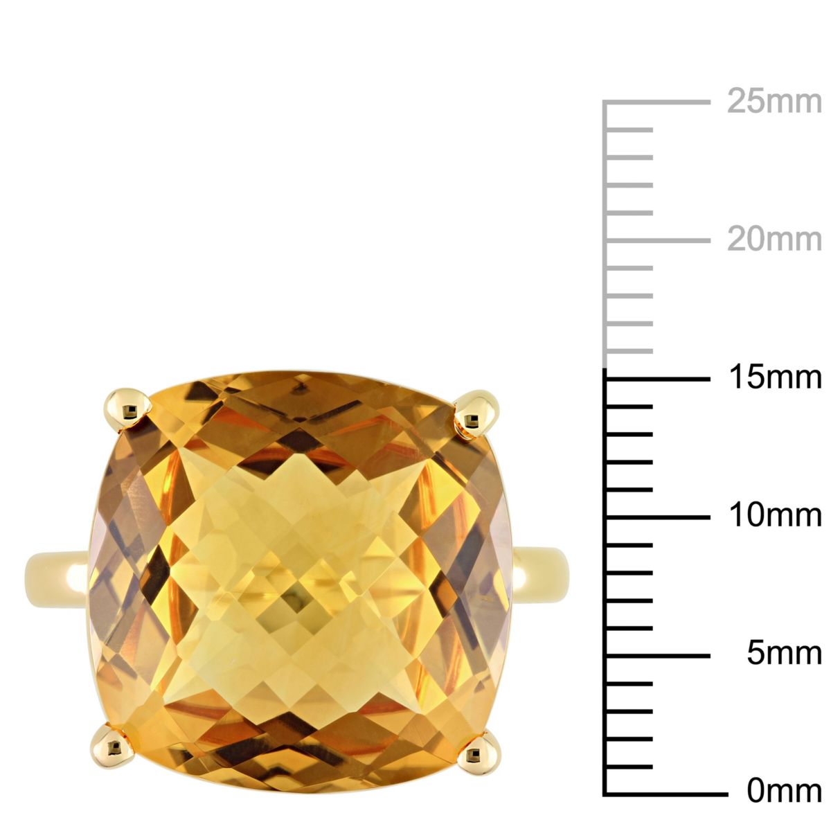 Madeira Citrine Cocktail Ring in 14K Yellow Gold