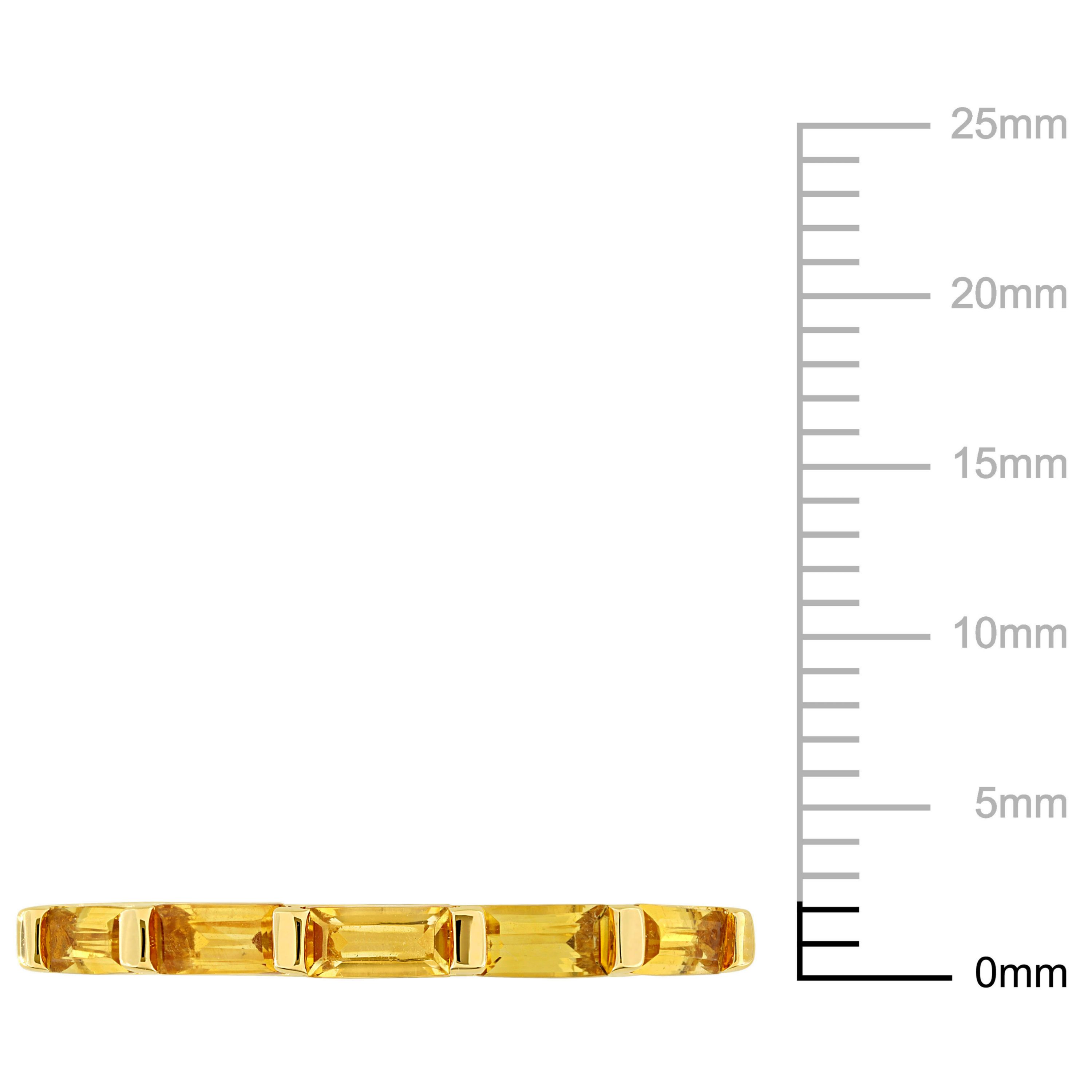 Citrine Anniversary Ring in 10K Yellow Gold