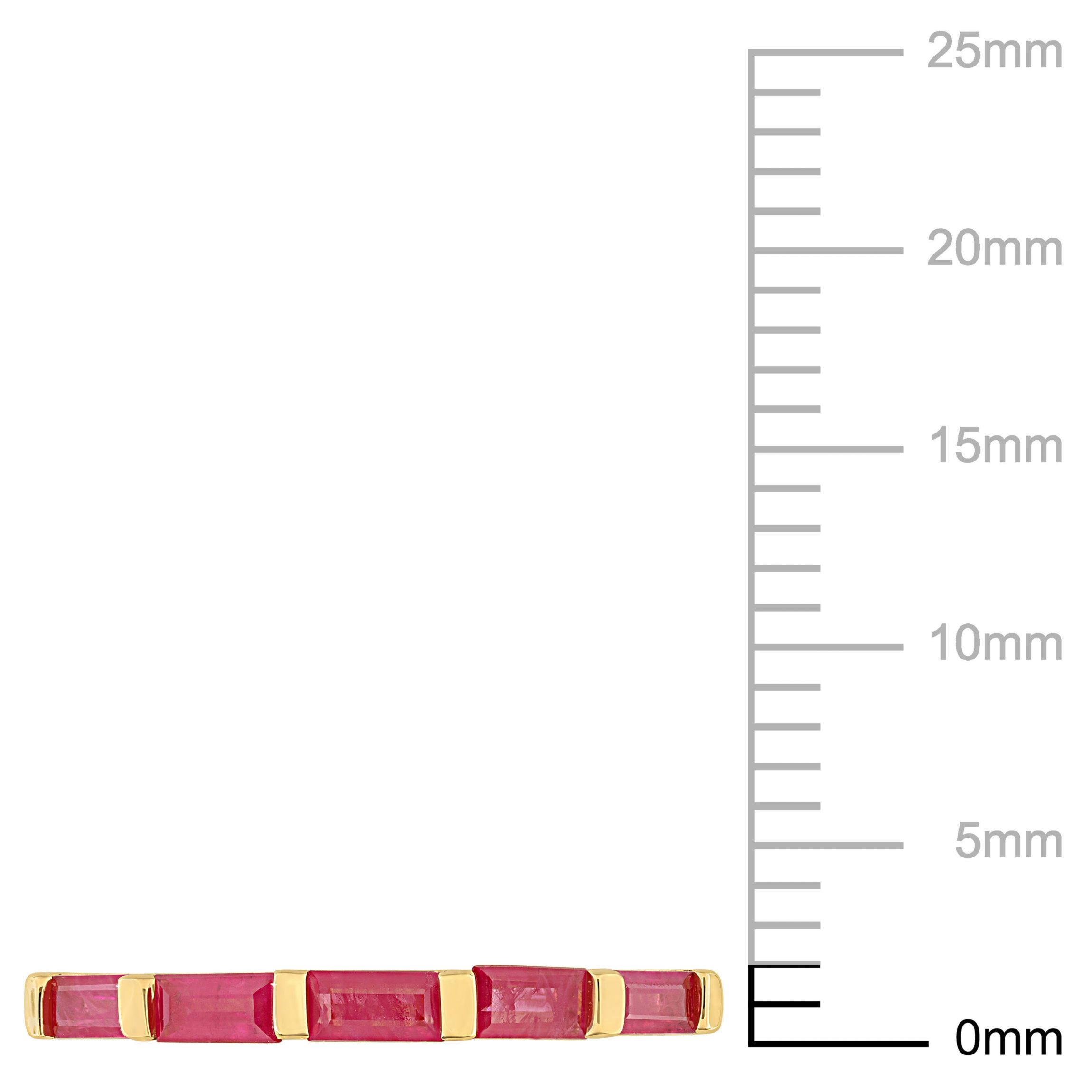 Ruby Anniversary Ring in 10K Yellow Gold