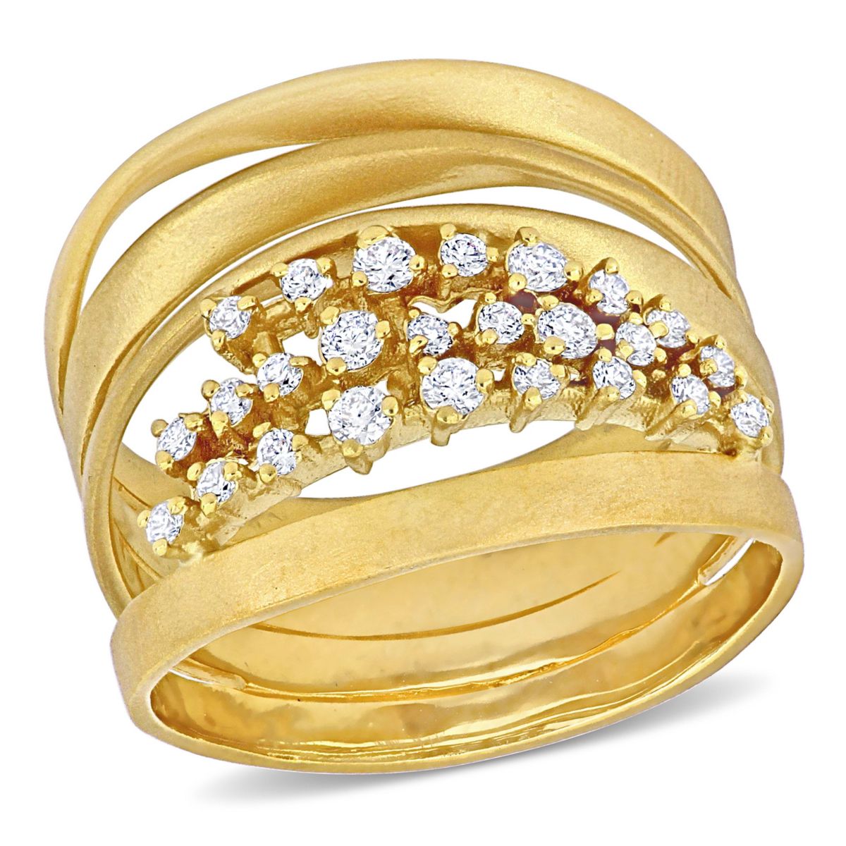 Belk & Co. 1/3 ct. t.w. Diamond Stackable Ring in 14K Yellow Gold | Belk