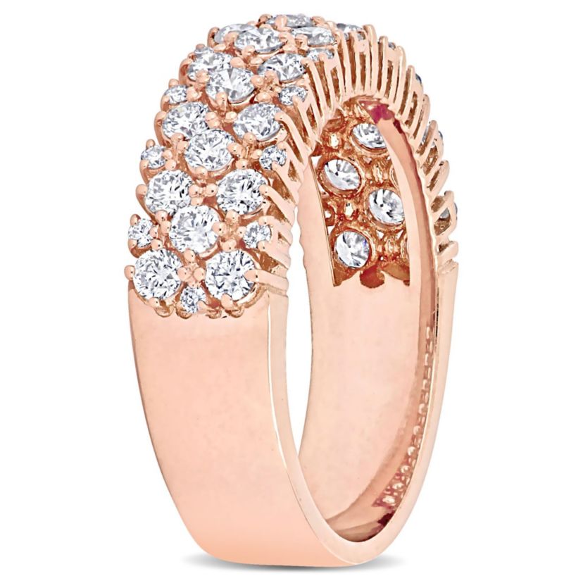 1.13 ct. t.w. Diamond Semi-Eternity Ring in 14K Rose Gold