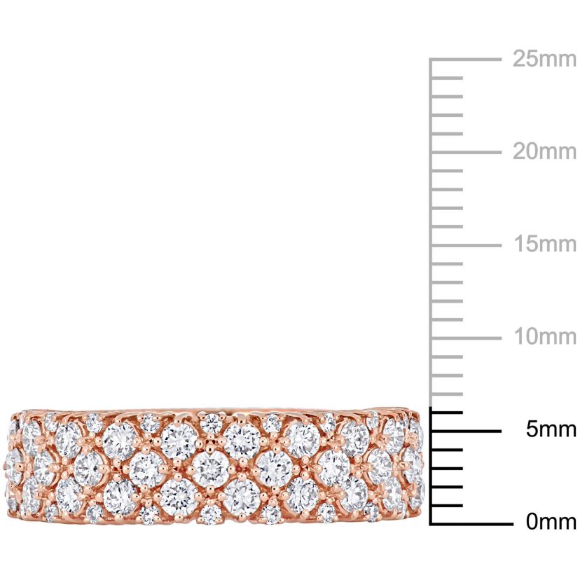 1.13 ct. t.w. Diamond Semi-Eternity Ring in 14K Rose Gold
