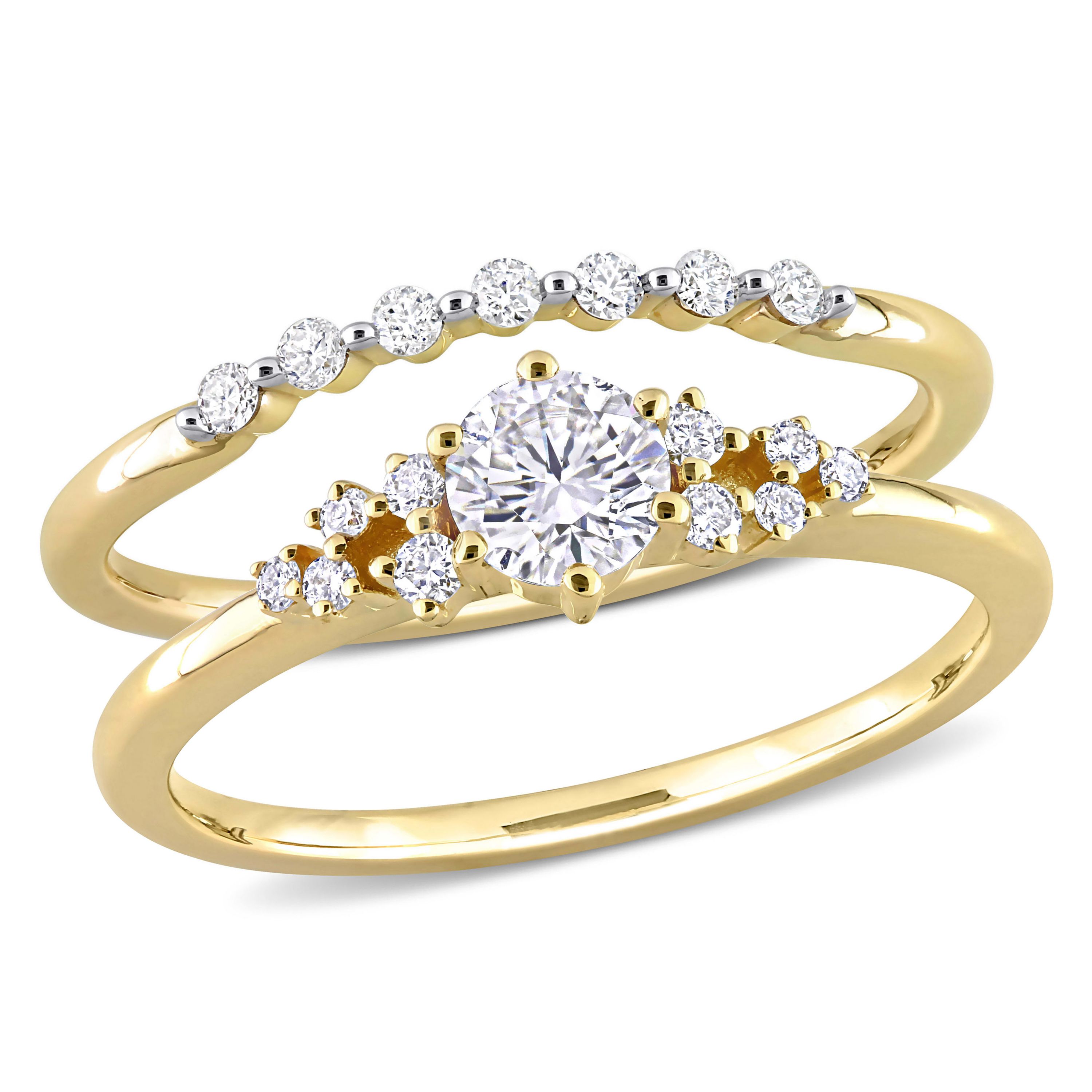 5/8 ct. t.w. Diamond Bridal Ring Set in 10K Yellow Gold