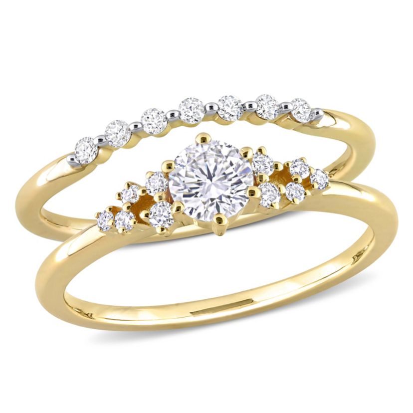 5/8 ct. t.w. Diamond Bridal Ring Set in 10K Yellow Gold