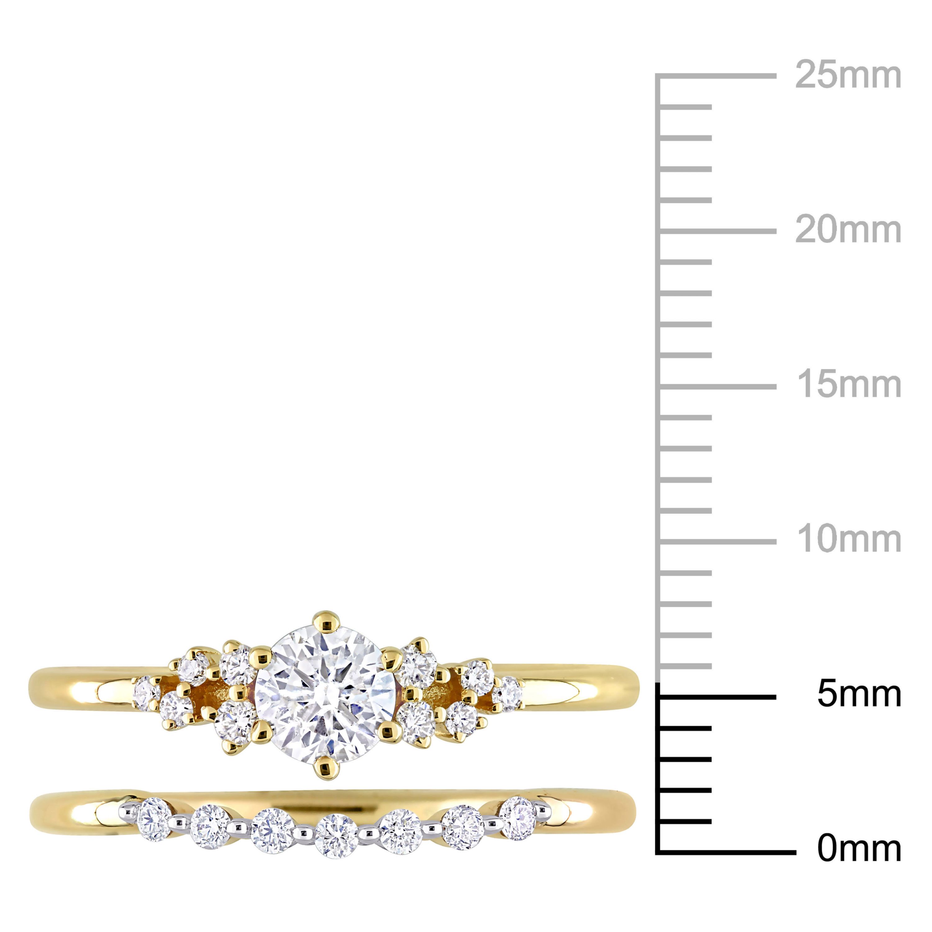5/8 ct. t.w. Diamond Bridal Ring Set in 10K Yellow Gold