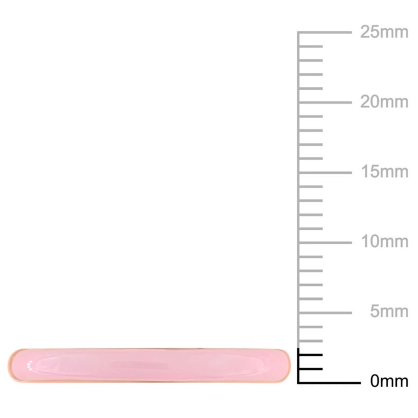 Pink Enamel Band Ring in Rose Plated Sterling Silver