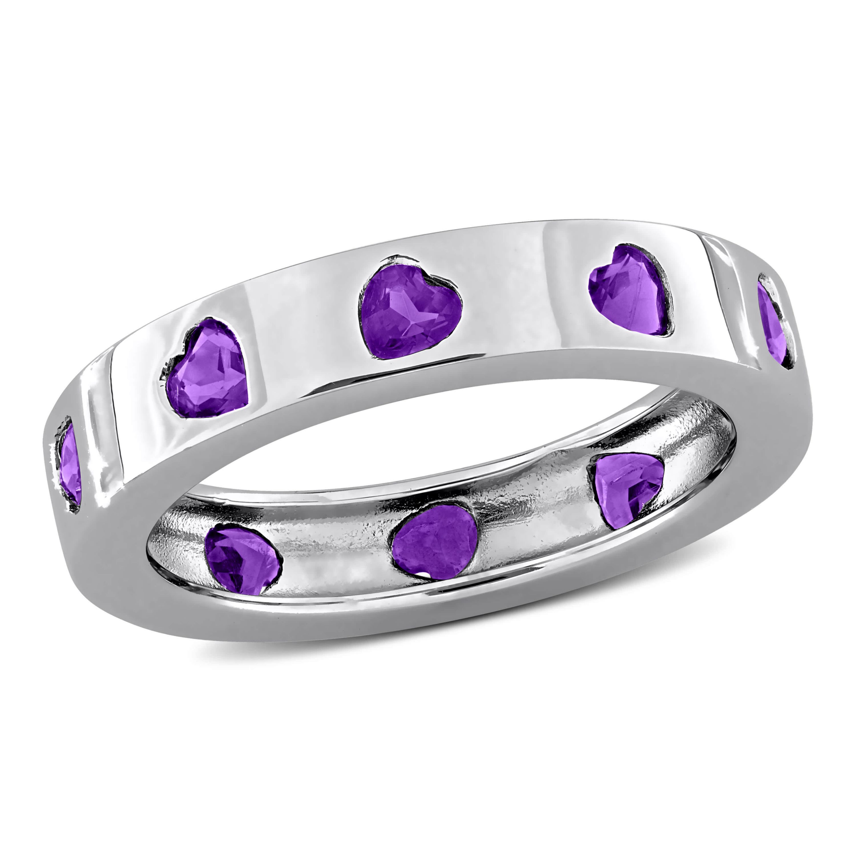 Amethyst Ring in Sterling Silver