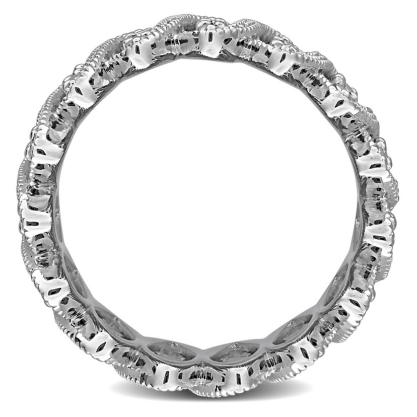 Diamond Ring in Sterling Silver
