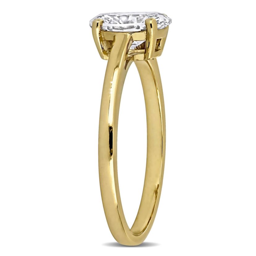 Lab Created Lab Grown Diamond Engagement Ring in 14k Yellow Gold