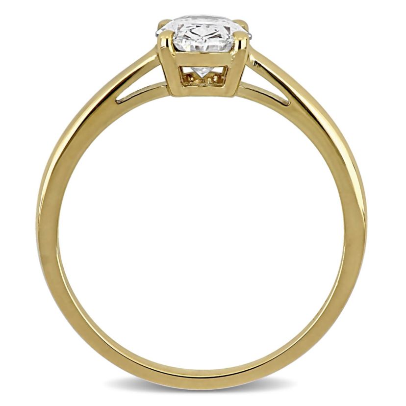Lab Created Lab Grown Diamond Engagement Ring in 14k Yellow Gold
