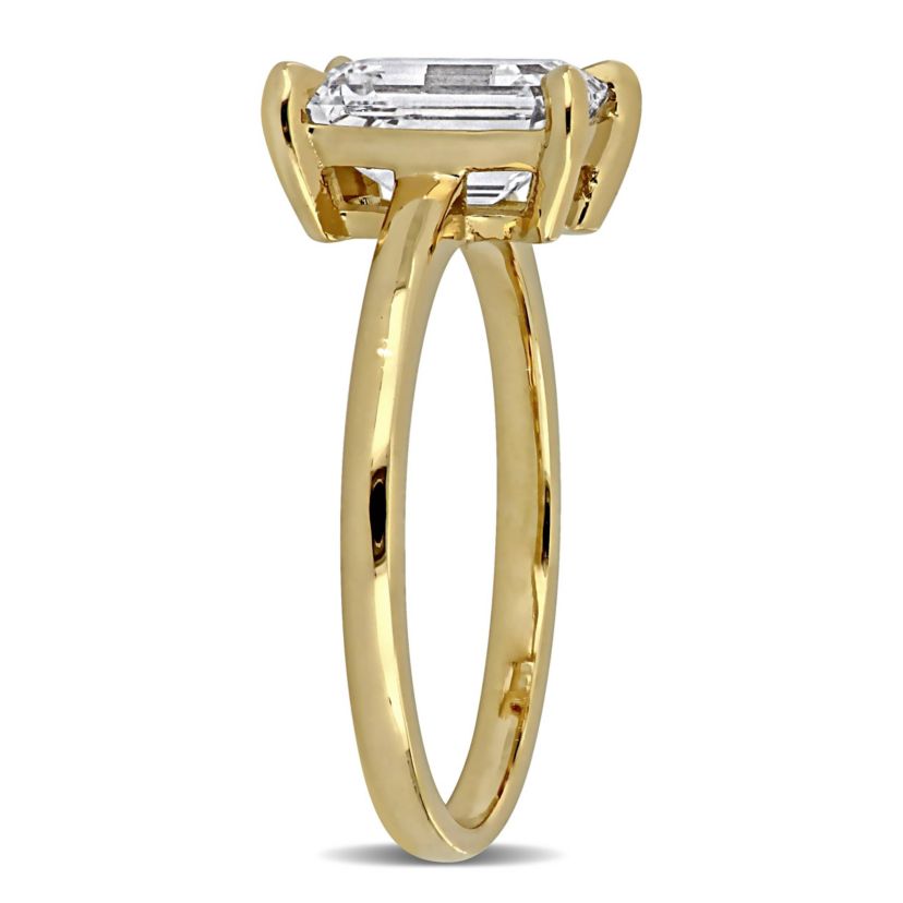 Lab Created Lab Grown Diamond Engagement Ring in 14k Yellow Gold
