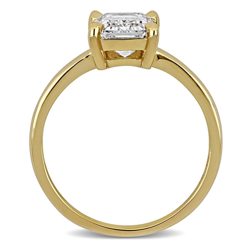 Lab Created Lab Grown Diamond Engagement Ring in 14k Yellow Gold