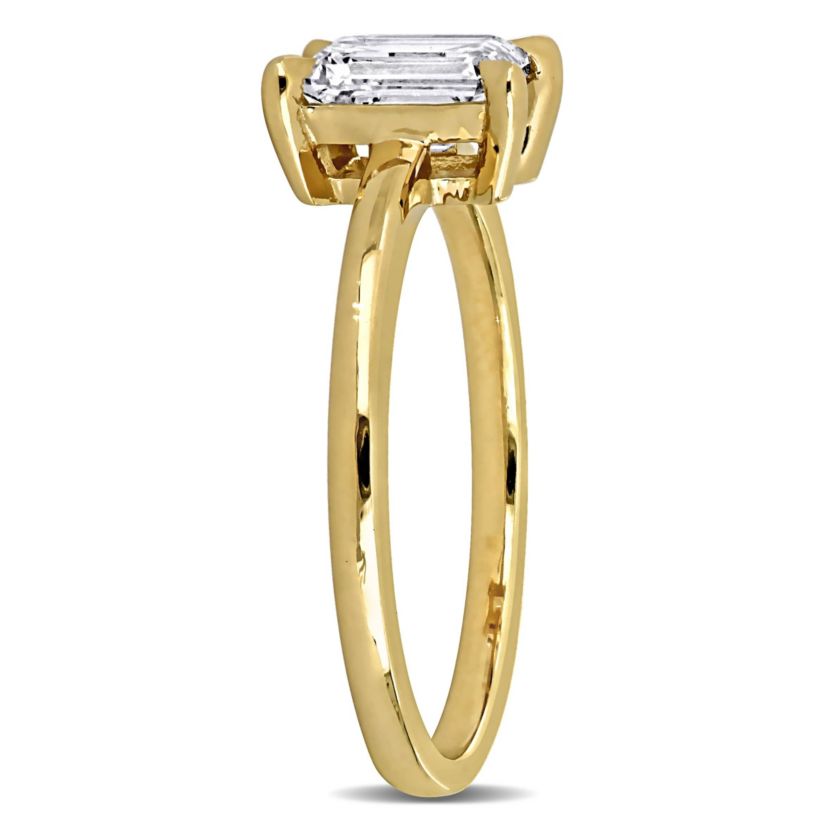 Lab Created Lab Grown Diamond Engagement Ring in 14k Yellow Gold