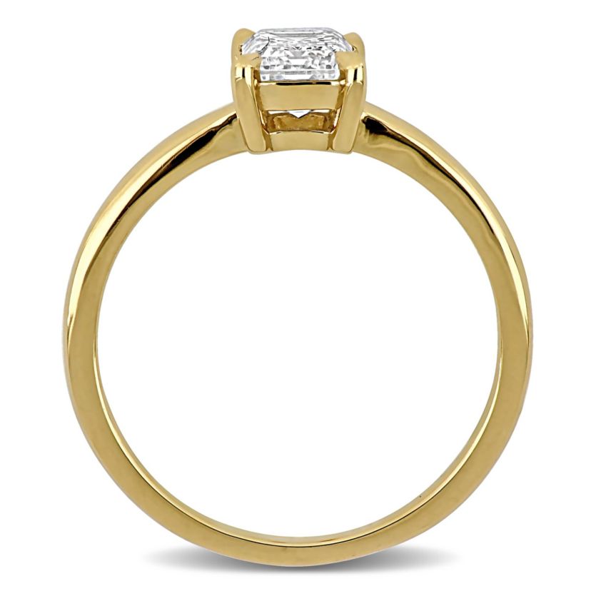 Lab Created Lab Grown Diamond Engagement Ring in 14k Yellow Gold