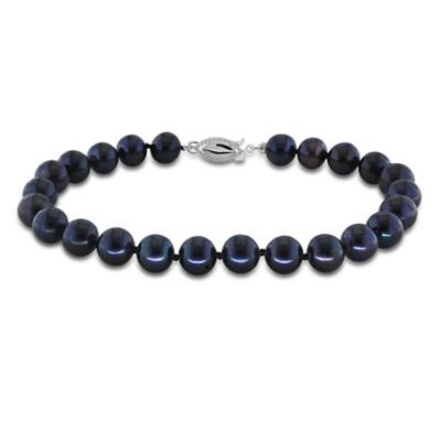 Belk & Co Freshwater Cultured Pearl in Sterling Silver, Black