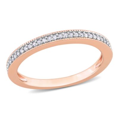 Belk & Co Diamond Ring in 10k Rose Gold, Pink, 6