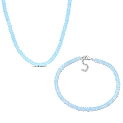 Colorful Gemstone Bead Bracelet & Necklace 2-PC Set, 70% Off