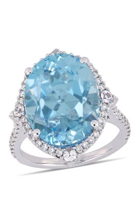 Le Vian® 7 ct. t.w. Deep Sea Blue Topaz™, 2.5 ct. t.w. Ocean Blue Topaz ...