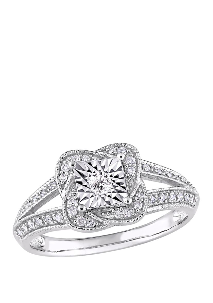 1/5 ct. t.w. Diamond Vintage Split Shank Ring