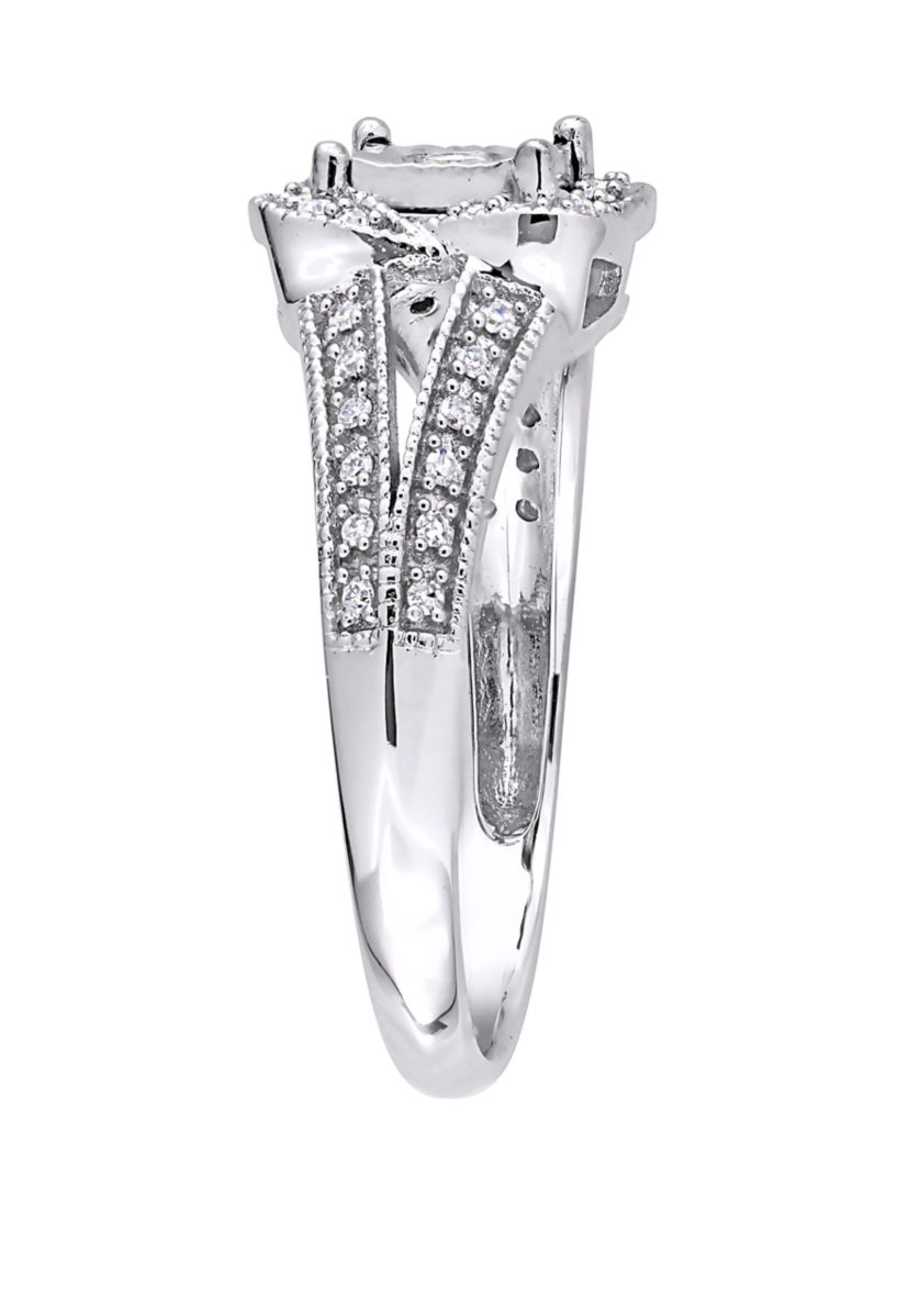 1/5 ct. t.w. Diamond Vintage Split Shank Ring