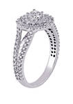 1 ct. t.w. Diamond Halo Engagement Ring