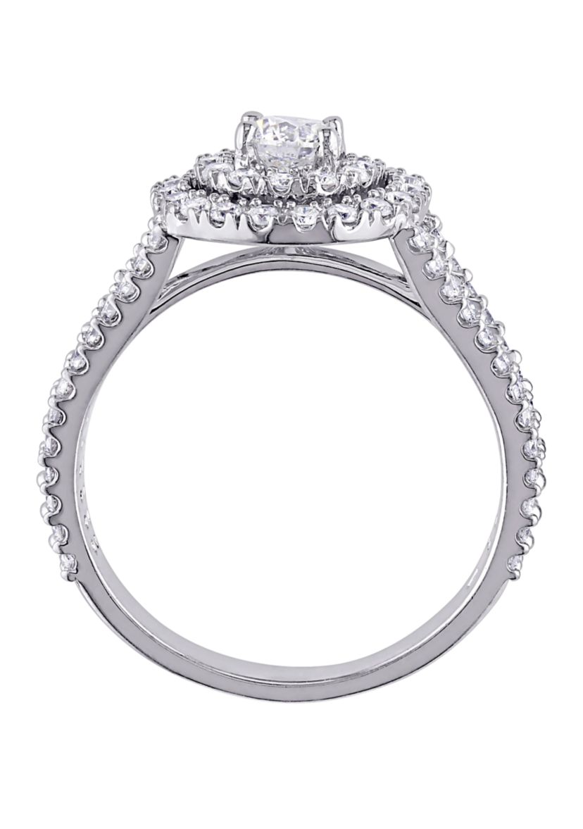 1 ct. t.w. Diamond Halo Engagement Ring