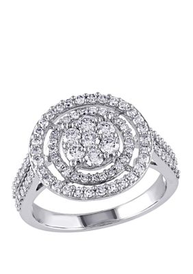 1 ct. t.w. Diamond Double Halo Engagement Ring