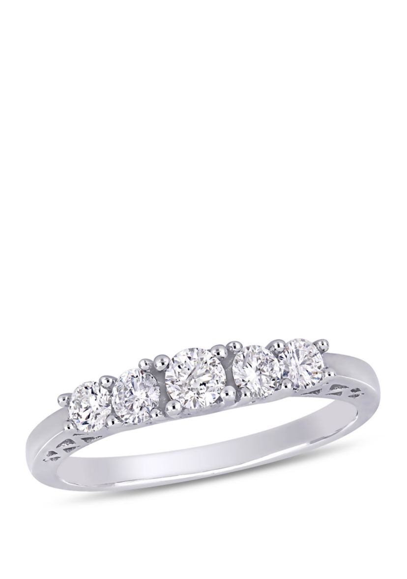 1/2 ct. t.w. Diamond 5 Stone Engagement Ring