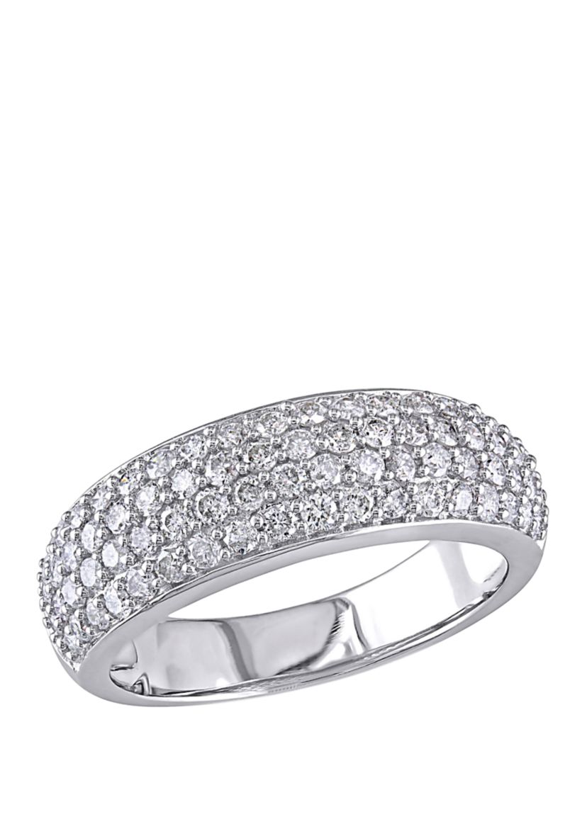  1 ct. t.w. Diamond Dome Eternity Ring in 10k White Gold 