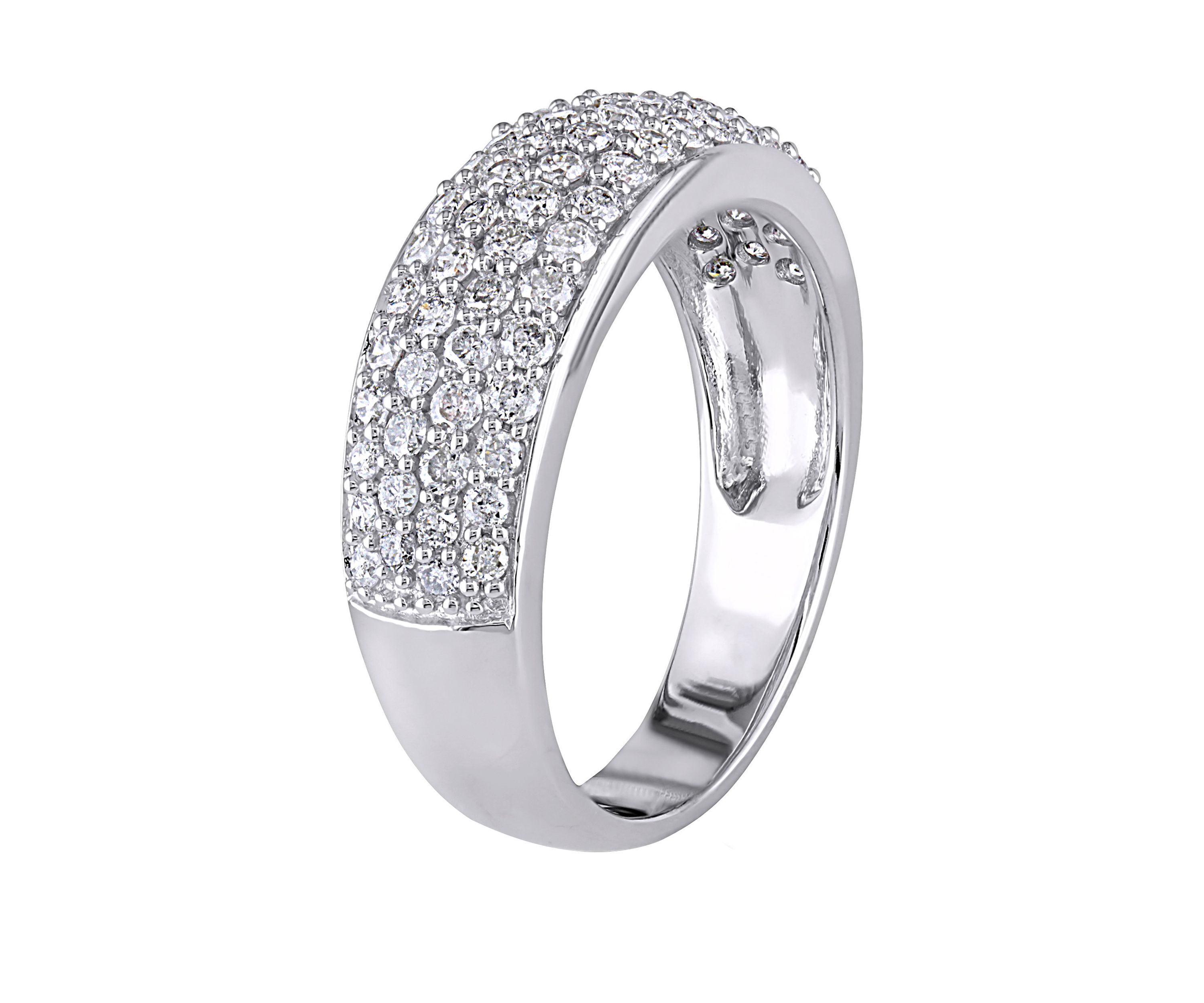  1 ct. t.w. Diamond Dome Eternity Ring in 10k White Gold 