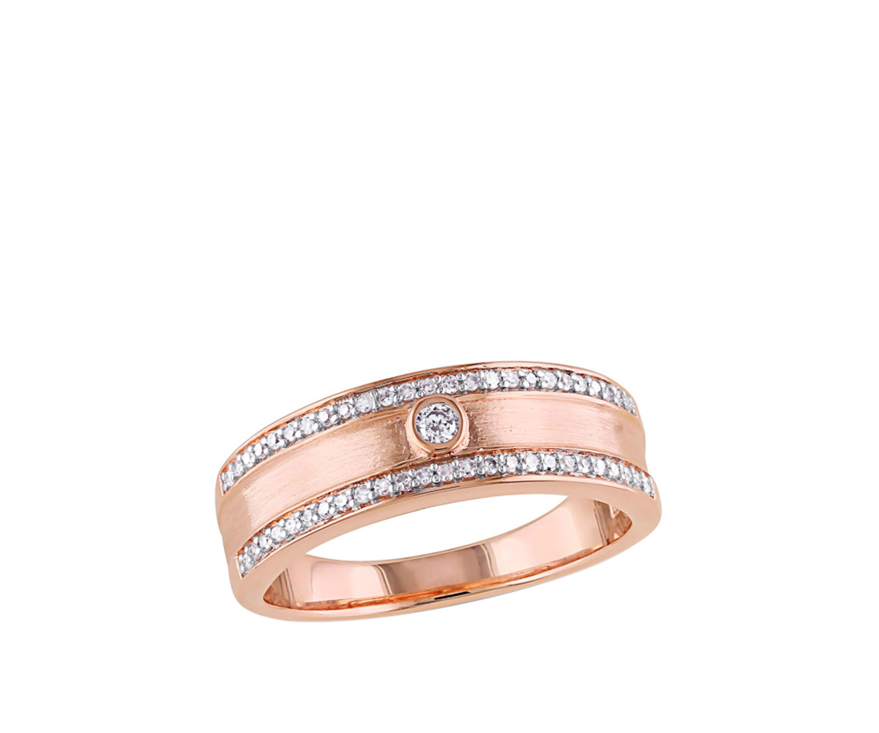 Diamond Ring in 10K Rose Gold