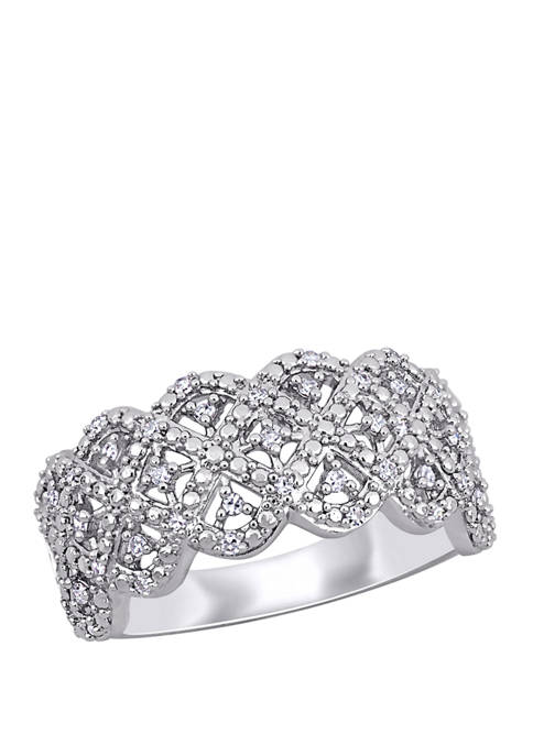 Belk & Co. Diamond Filigree Ring in Sterling