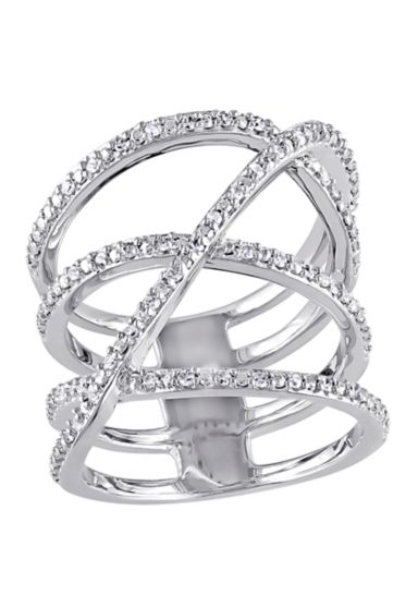 Silver Tone Crystal Stone Flex Bracelet