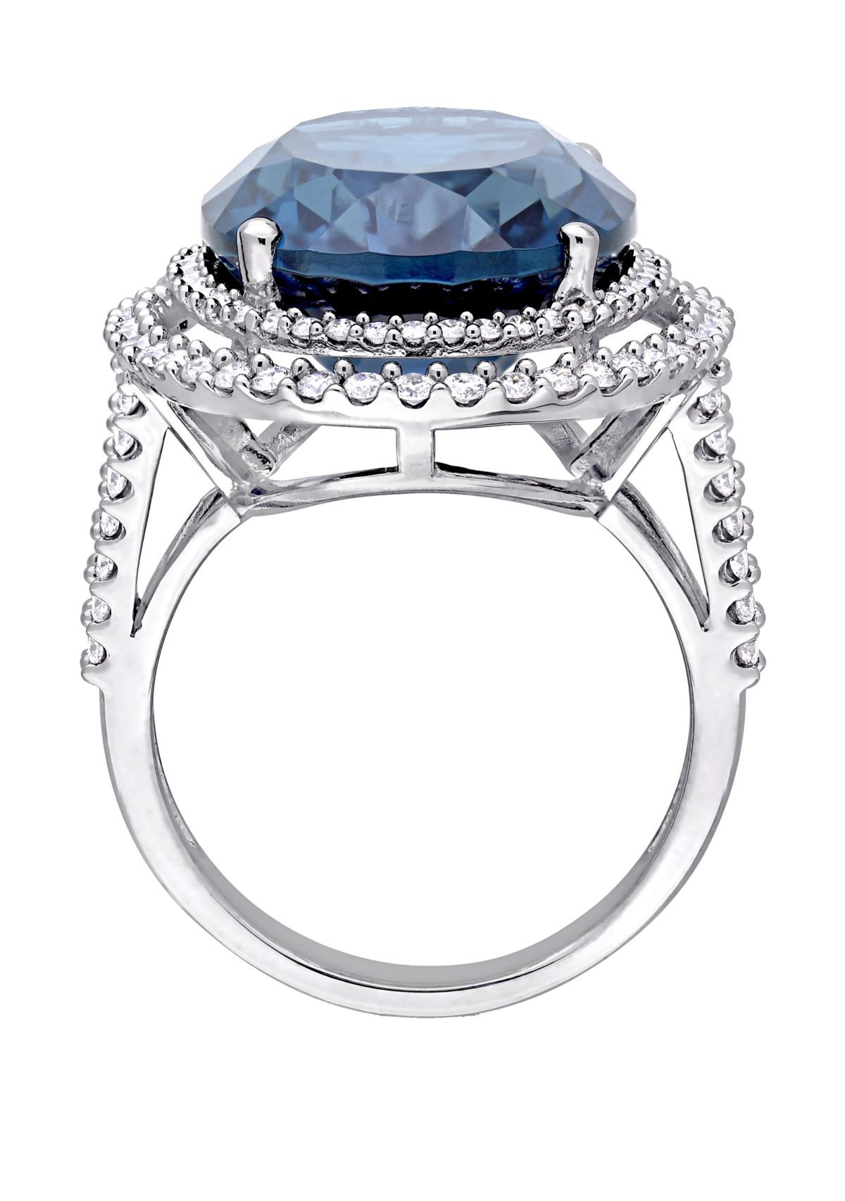 Belk & Co. 22 ct. t.w. London Blue Topaz and 7/8 ct. t.w. Diamond ...