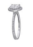 1.4 ct. t.w. Diamond Halo Engagement Ring in 14K White Gold