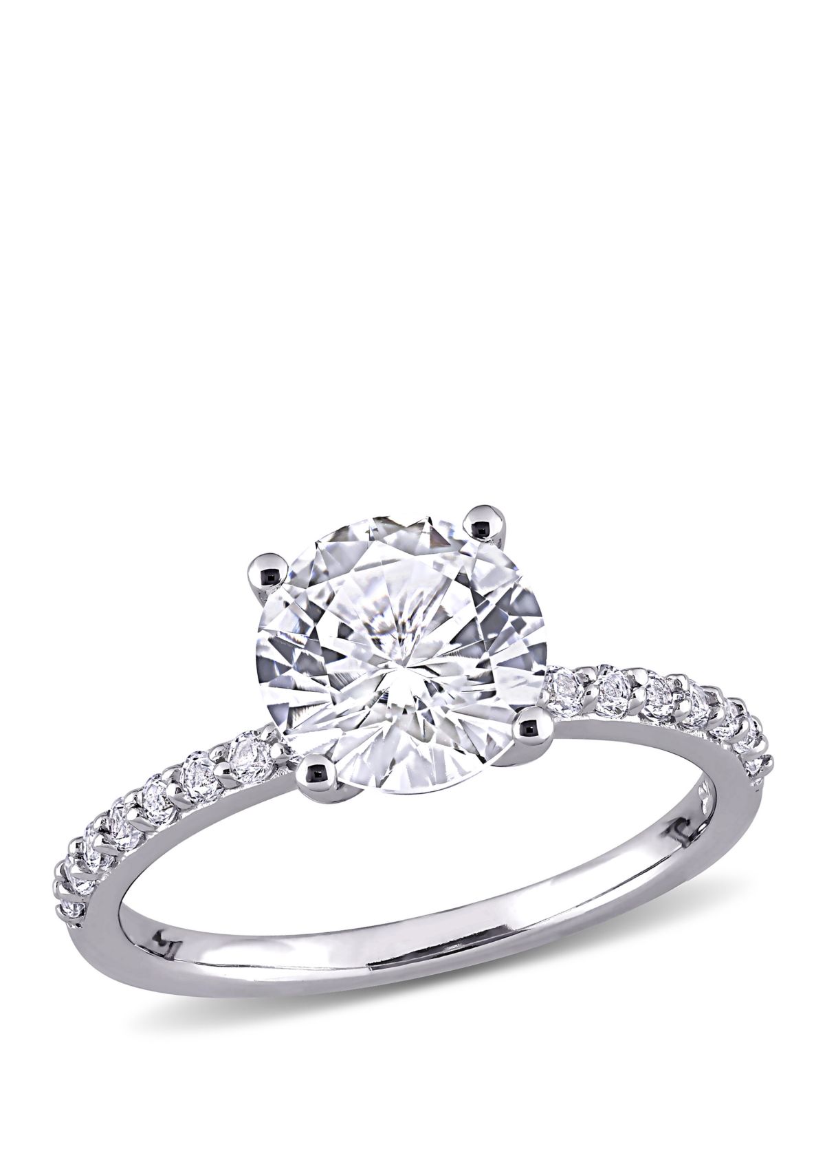 2.75 ct. t.w. Lab Created White Sapphire Solitaire Ring in 10K White Gold