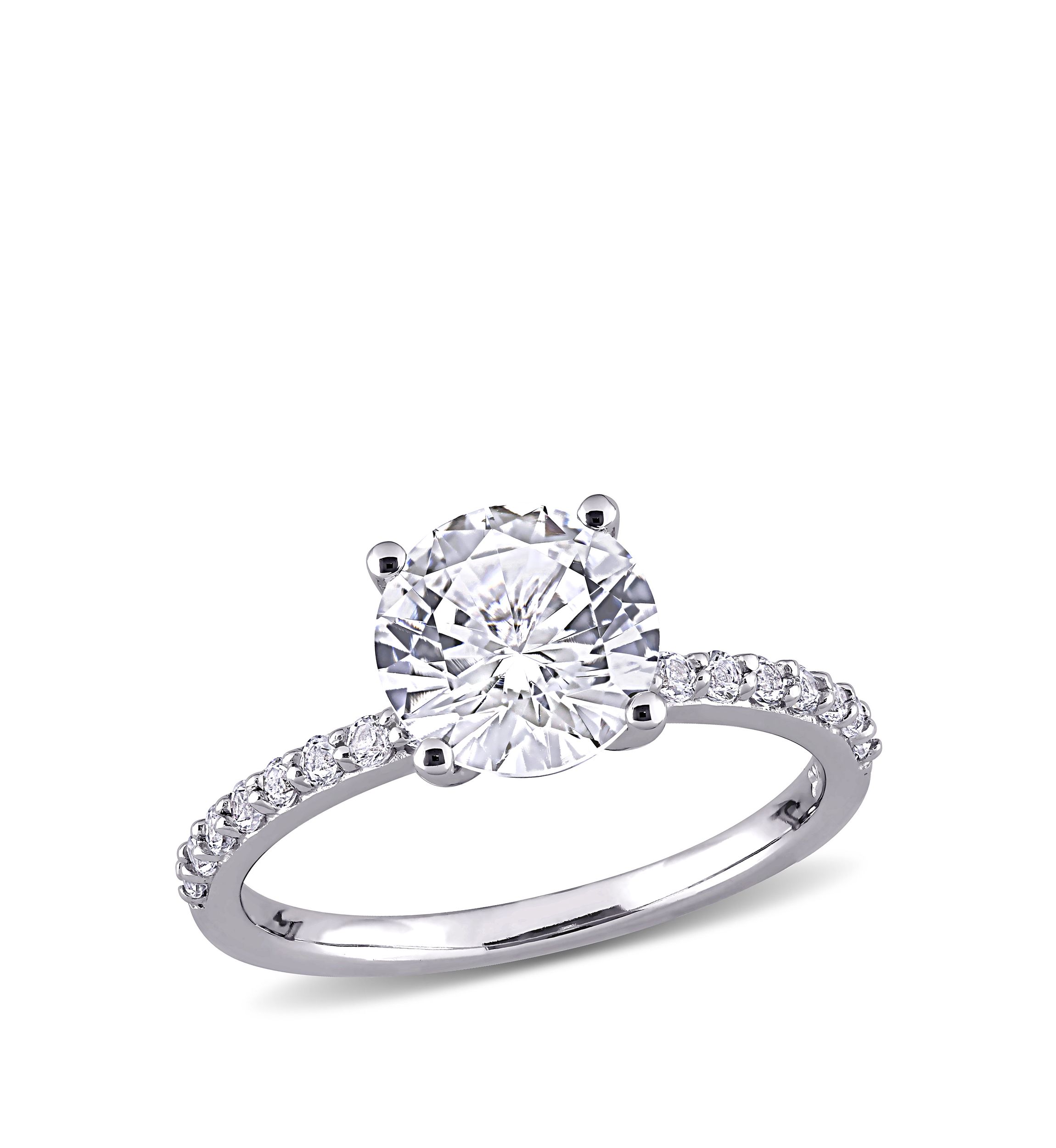 2.75 ct. t.w. Lab Created White Sapphire Solitaire Ring in 10K White Gold