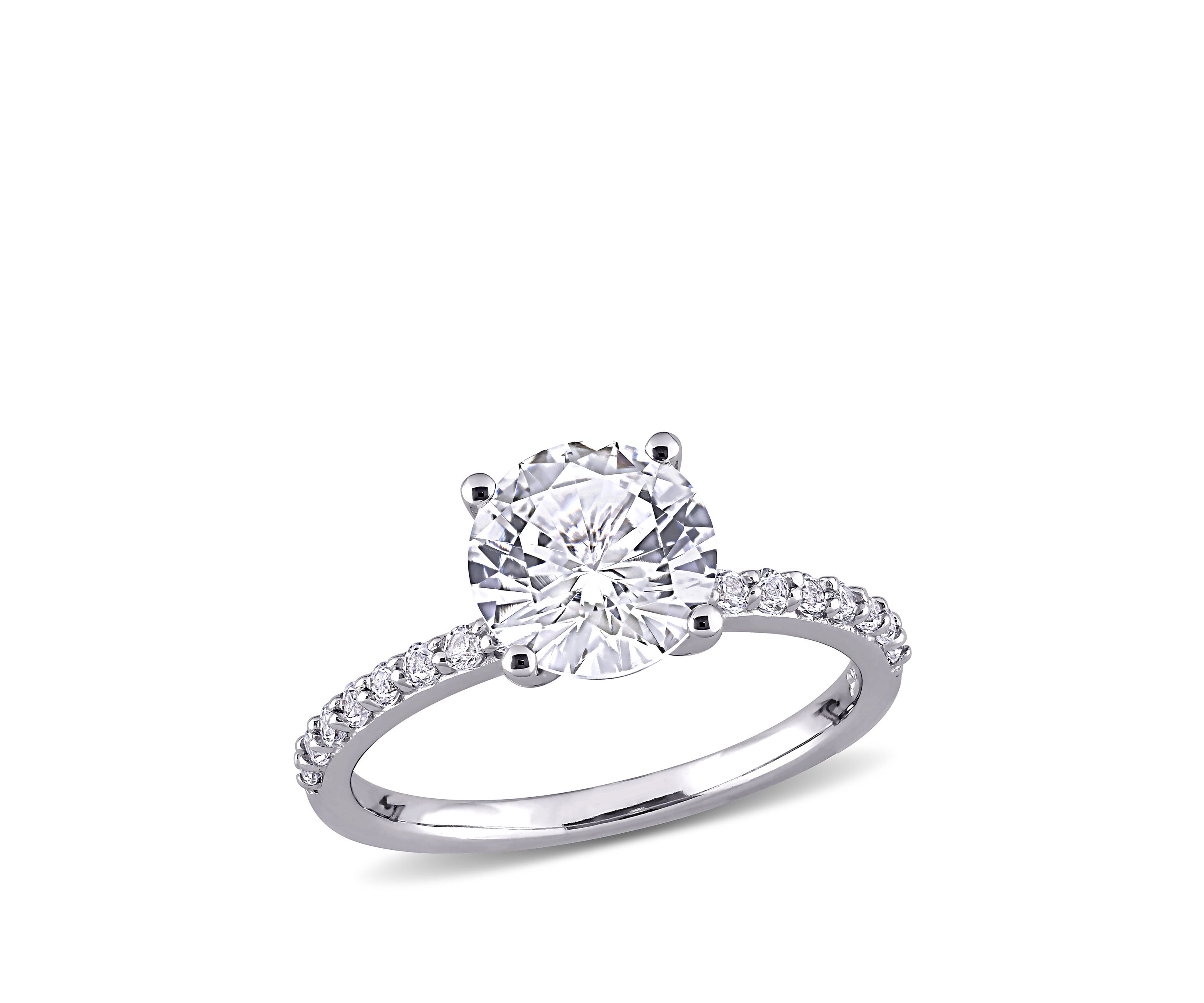 2.75 ct. t.w. Lab Created White Sapphire Solitaire Ring in 10K White Gold