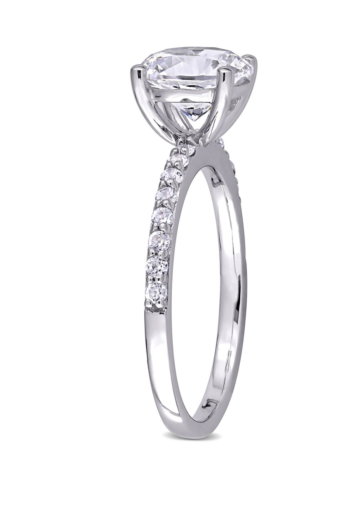 2.75 ct. t.w. Lab Created White Sapphire Solitaire Ring in 10K White Gold