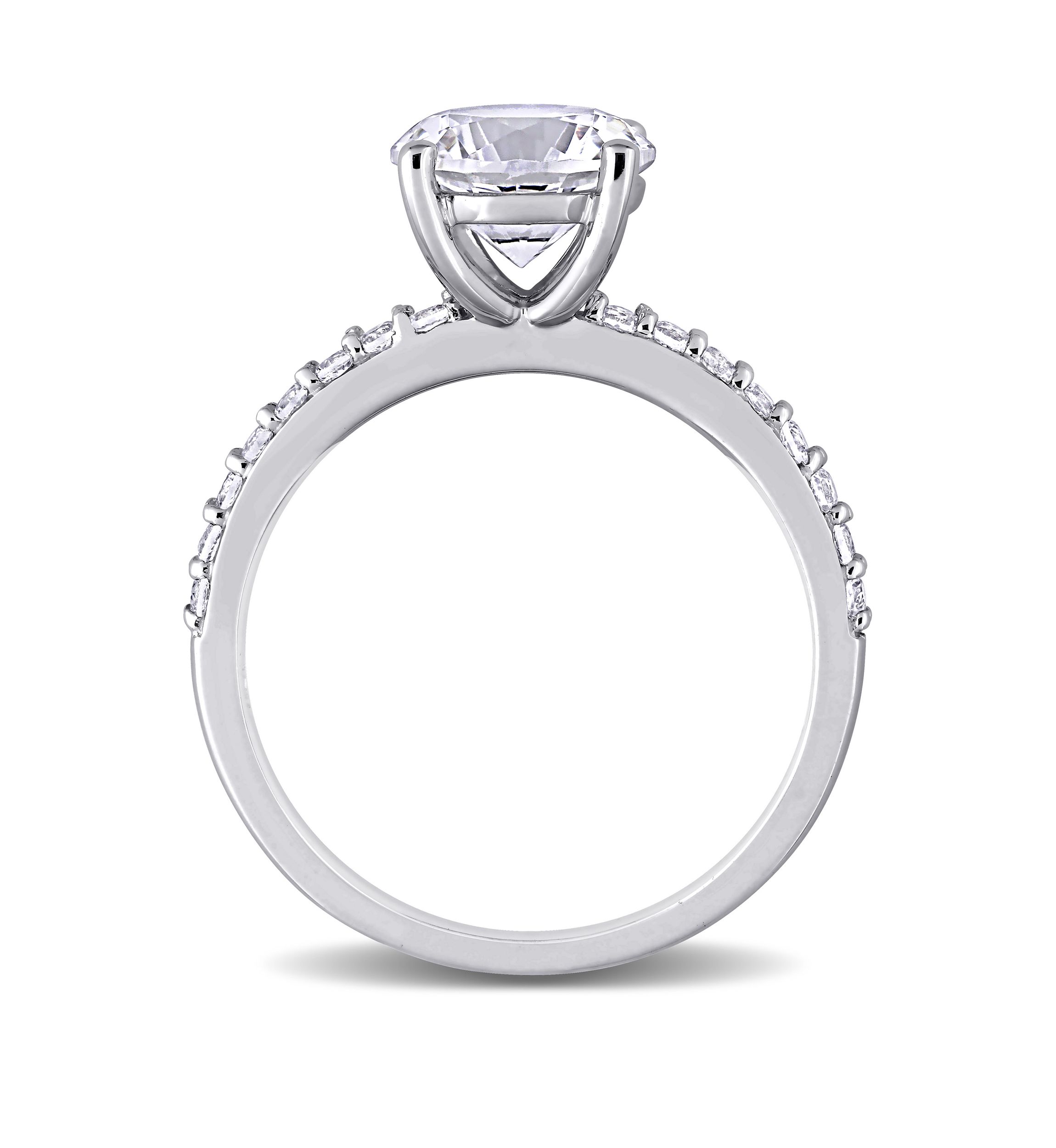 2.75 ct. t.w. Lab Created White Sapphire Solitaire Ring in 10K White Gold
